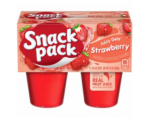 Strawberry Snack Pack 4-Pack  368g BB 30/01/24