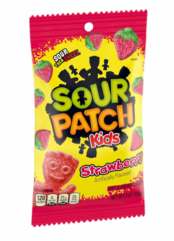 Sour Patch Kids Strawberry - 8oz (226g) Best Before 19/04/24