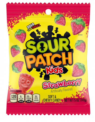 Sour Patch Kids Strawberry - 5oz (141g) - Best Before 27/04/24