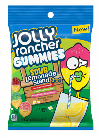 Jolly Rancher Gummies Sour Lemonade Stand - 6.5oz (184g) - Best Before 30/04/24