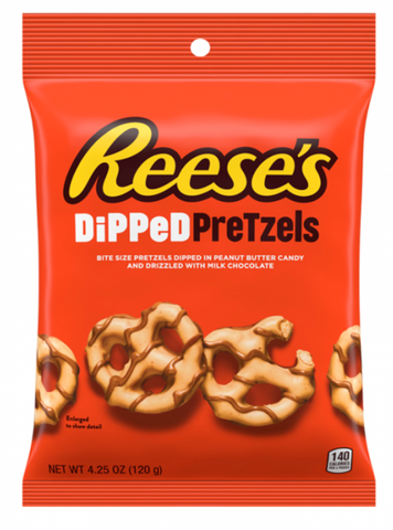 Reese's Dipped Pretzels - 4.25oz (120g) - Best Before 30/04/24