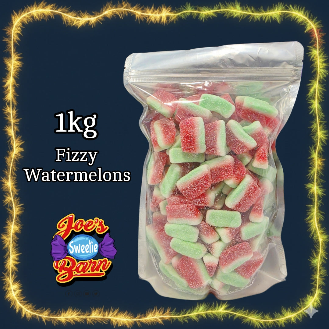 1kg Fizzy Watermelons From Joe's Sweetie Barn