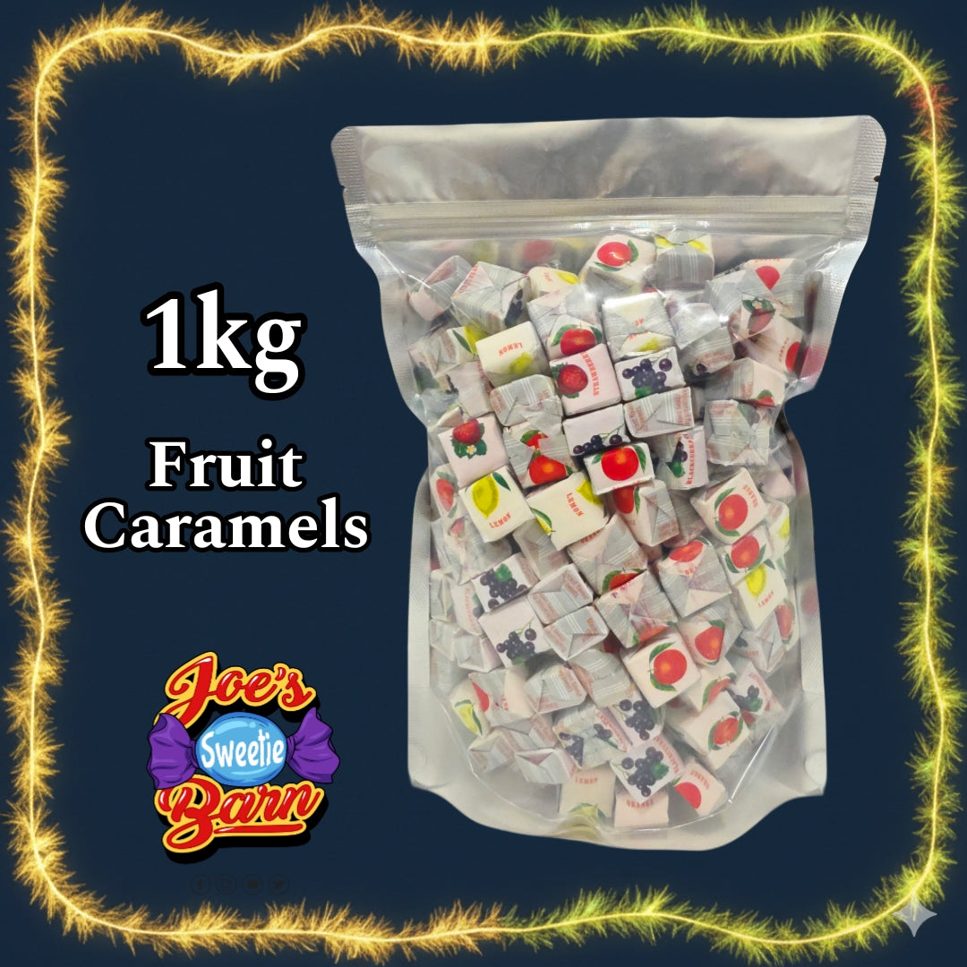 1kg Fruit Caramels From Joe's Sweetie Barn