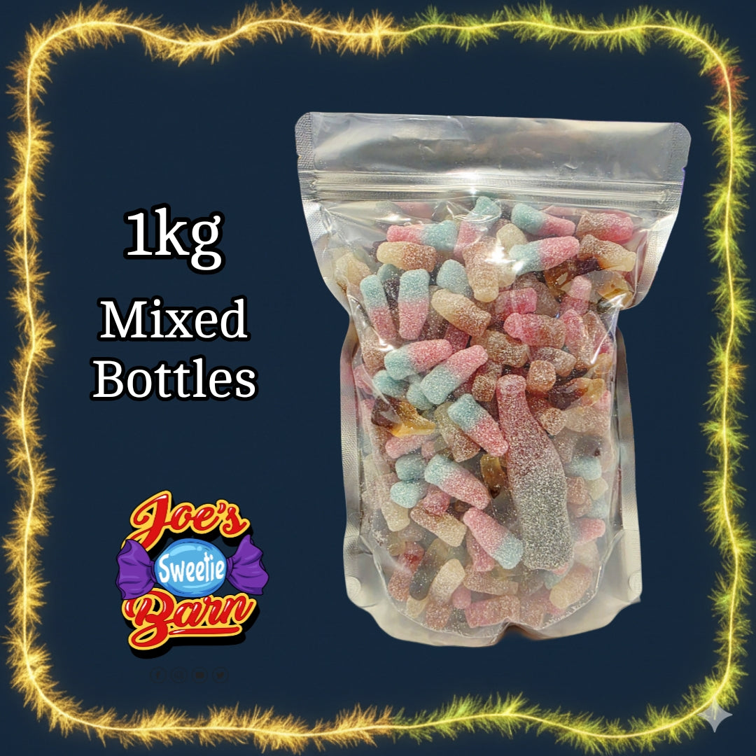 1kg Mixed Bottles Sweets From Joe's Sweetie Barn