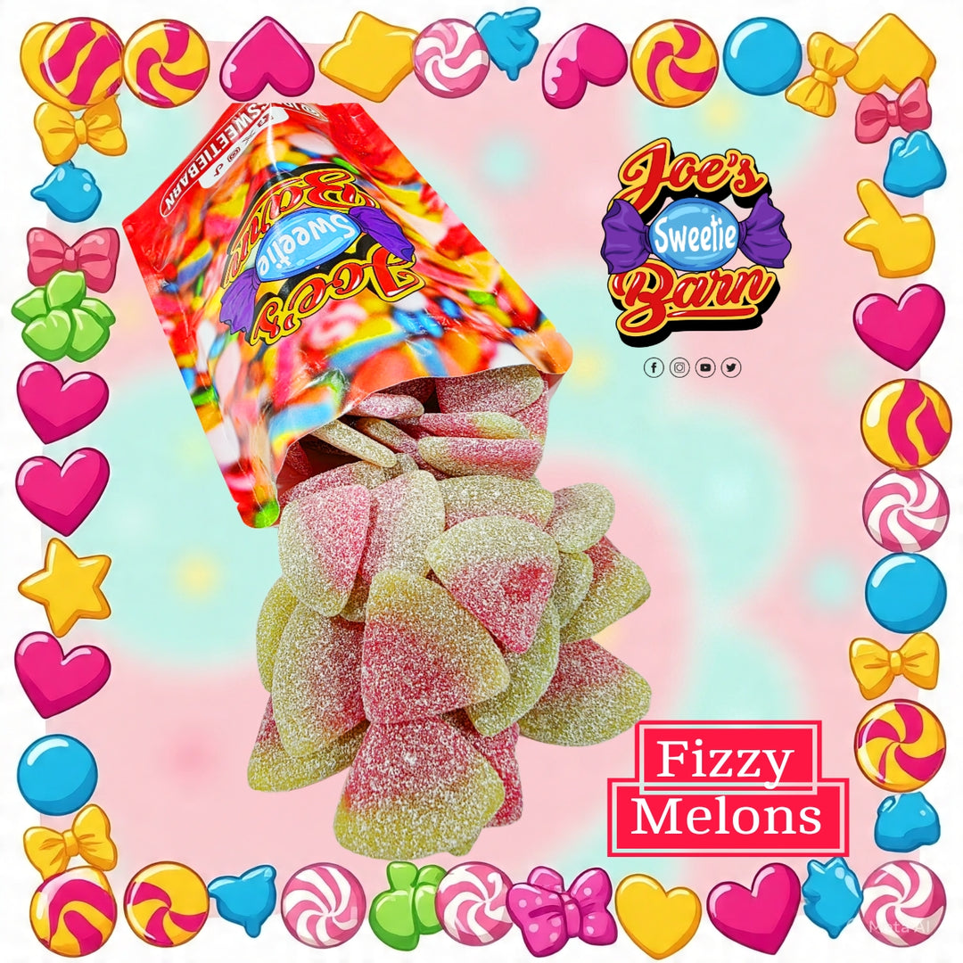 600g Fizzy Melon Slices Sweets at Joe's Sweetie Barn