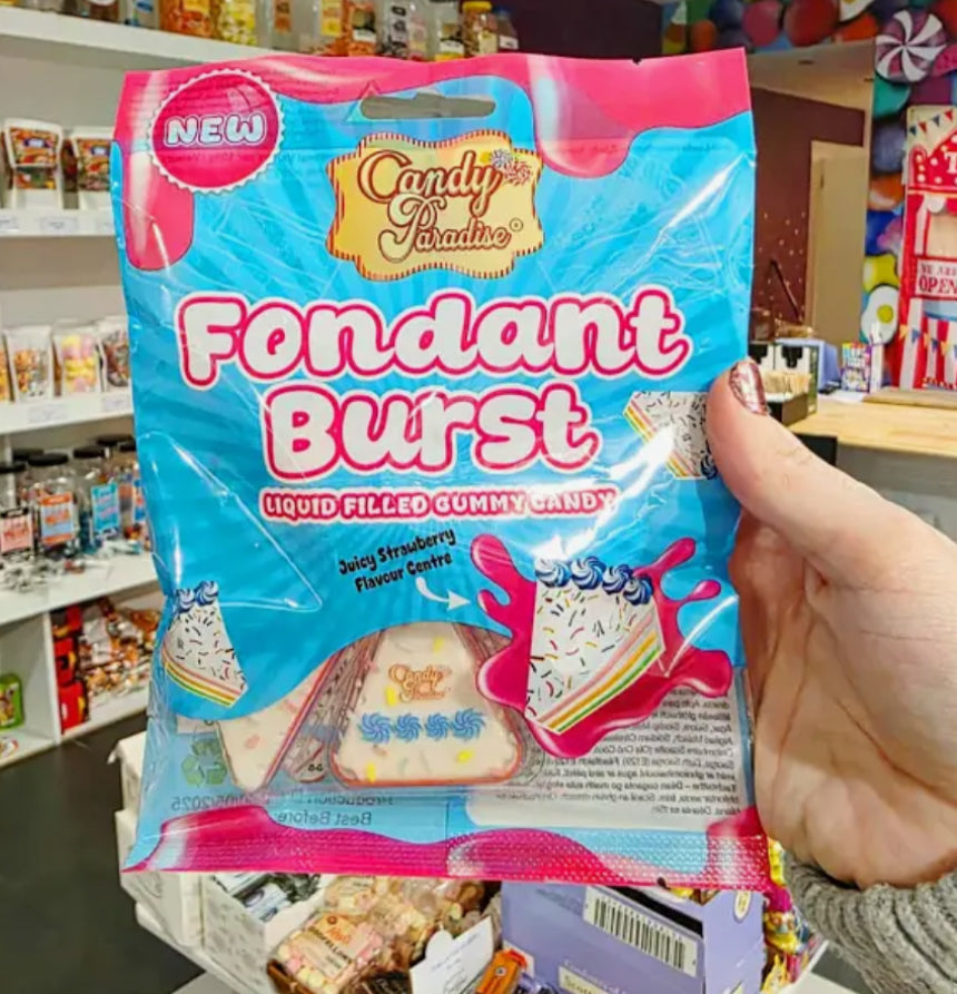 Fondant Burst Strawberry Filled Gummies 72g