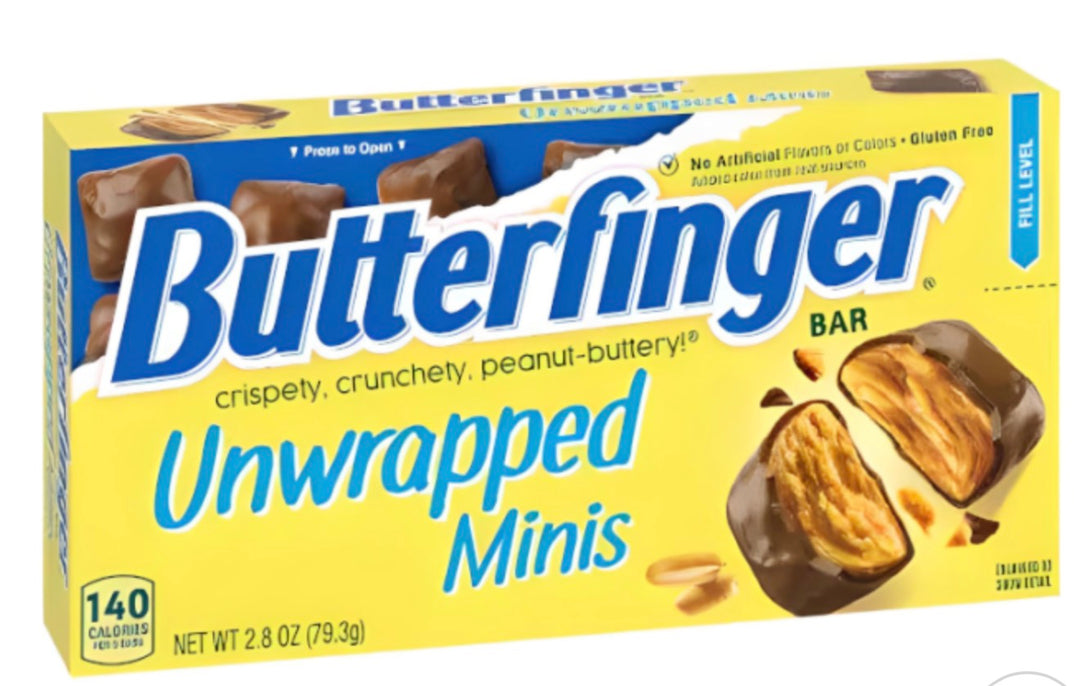 Butterfinger Unwrapped Minis Theatre Box 2.8oz (79.3g)