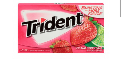 Trident Gum Island Berry Lime 31g Best Before 03/01/25