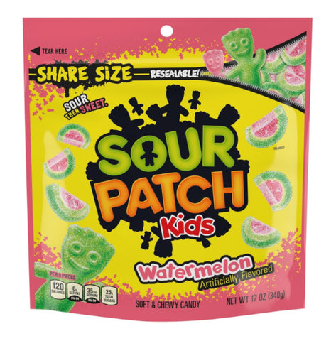 Sour Patch Watermelon 340g Best Before January 2025
