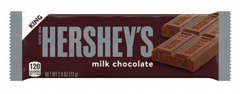 Hershey’s Milk Chocolate Kingsize 73g - BB 29/02/24