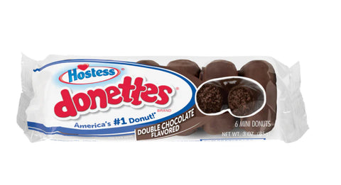 Hostess Double Chocolate Flavoured Donettes Single Serve 3oz (85g)