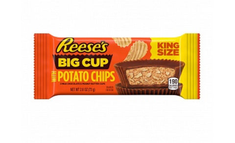 Reeses Kingsize Big Cup Potato Chips 73g BB 31/08/24