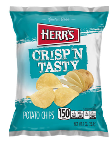 Herr's Crisp 'N Tasty Regular Potato Chips - 1oz (28.4g)