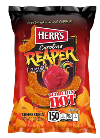 Herr's Carolina Reaper Flavoured Cheese Curls - 1oz (28.4g)