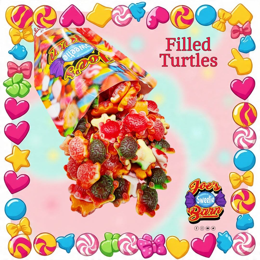 Gummy filled turtles sweets at Joe's Sweetie Barn