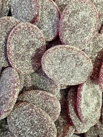 Swedish Sour Blackcurrant Ovals 100g