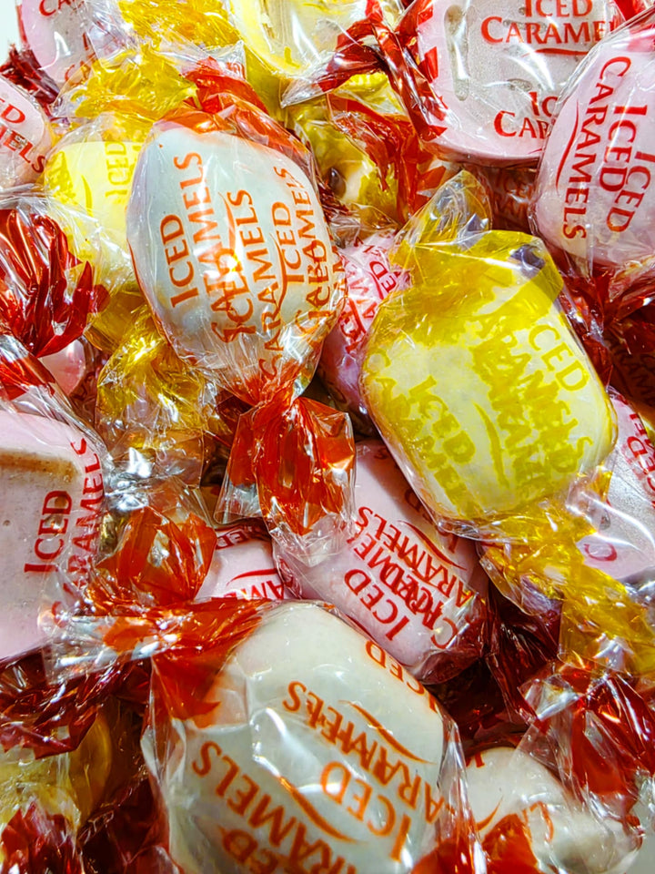 Mixed Fruit Iced Caramels 100g