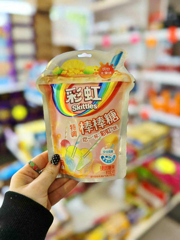 Skittles Lollipops Real Fruit Chinese 54g