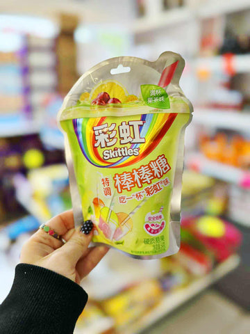 Skittles Lollipops Real Fruit TEA Chinese 54g