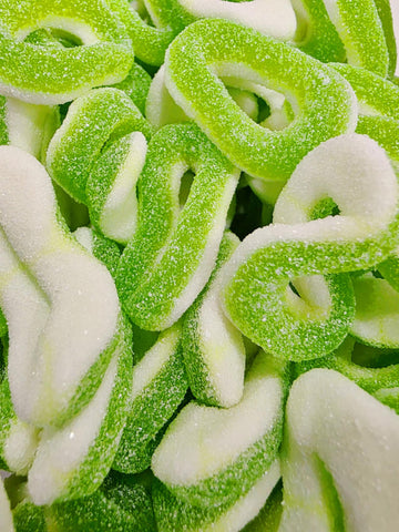 Fizzy Apple Rings 100g