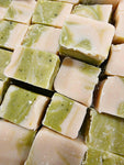 White Chocolate Matcha Flavoured Fudge ( 3 pieces)