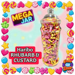 MEGA JAR * Haribo Rhubarb & Custard 1.6kg