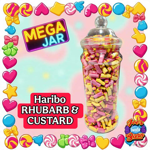 MEGA JAR * Haribo Rhubarb & Custard 1.6kg