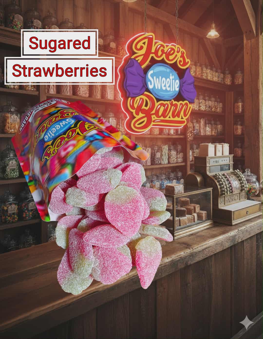 600g Sugared Strawberries Bag