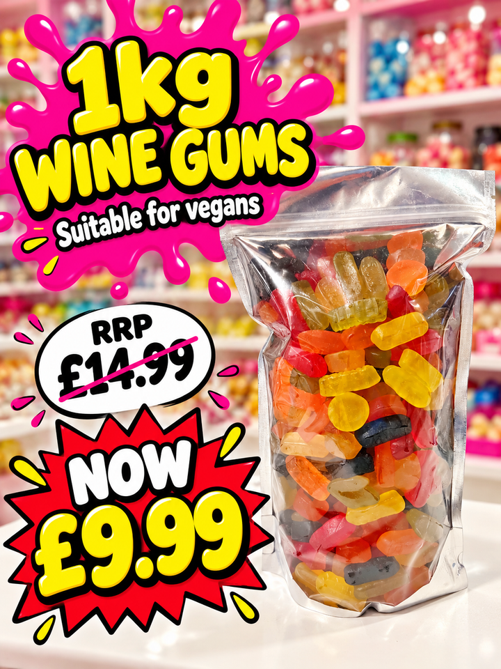 *New* Wine Gums 100g - Suitable For Vegans