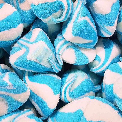 Blue & White Twisted Mallows (x10)