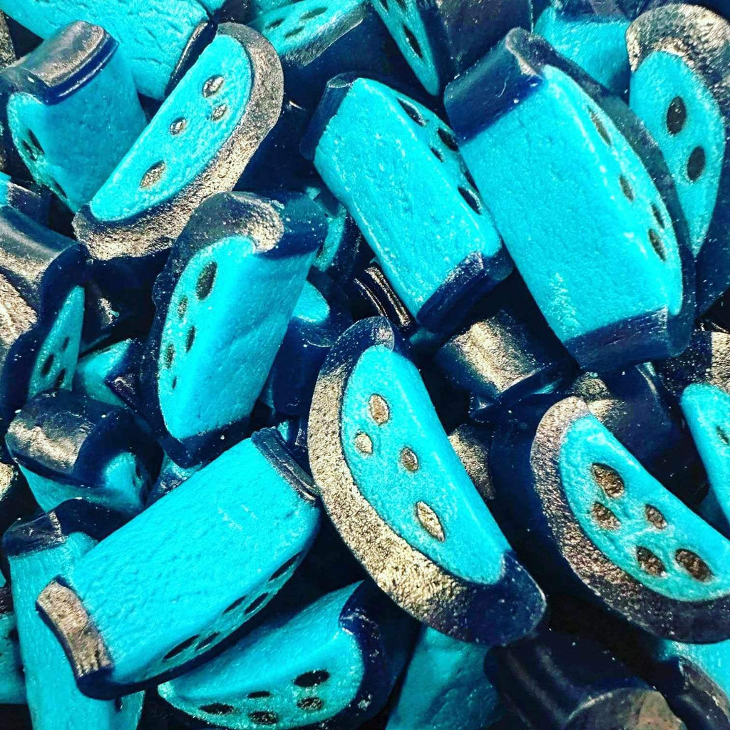 Blue Raspberry Slices 100g – Joe's Sweetie Barn