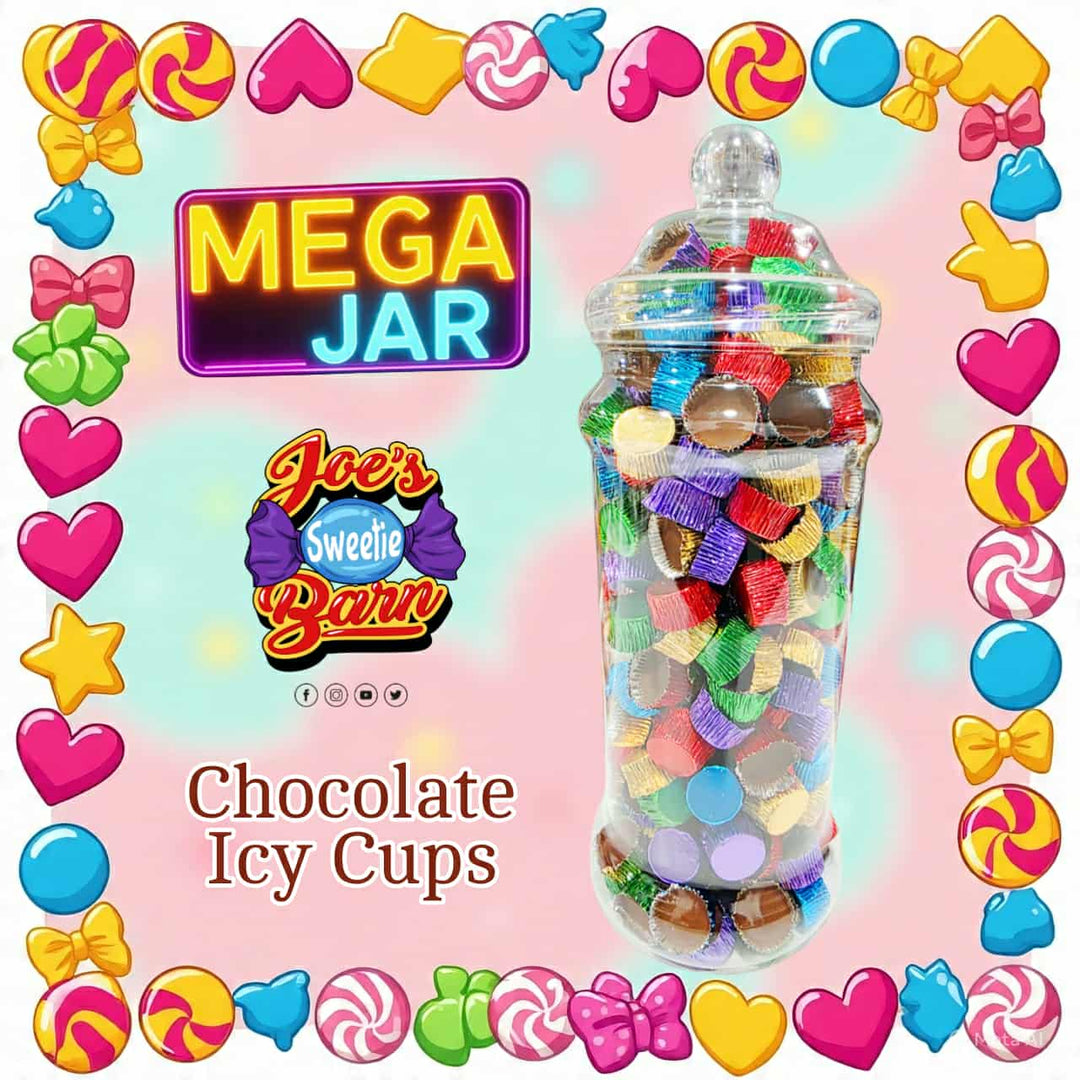 Icy cups jar at Joe's Sweetie Barn