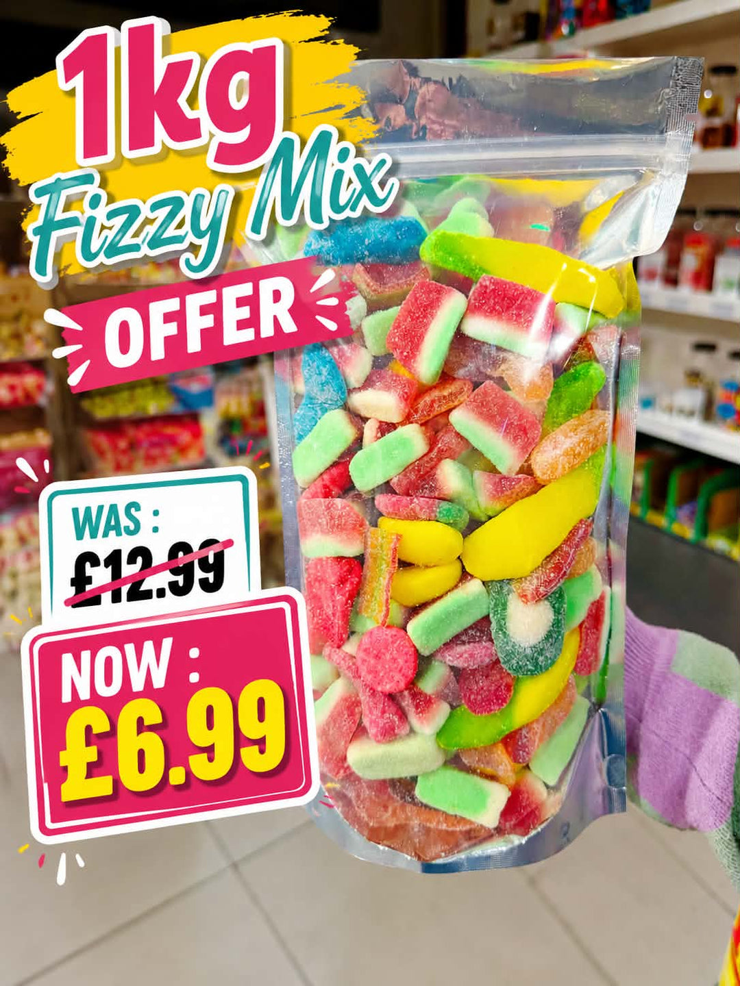 1kg Fizzy Mix Bag - Special Offer