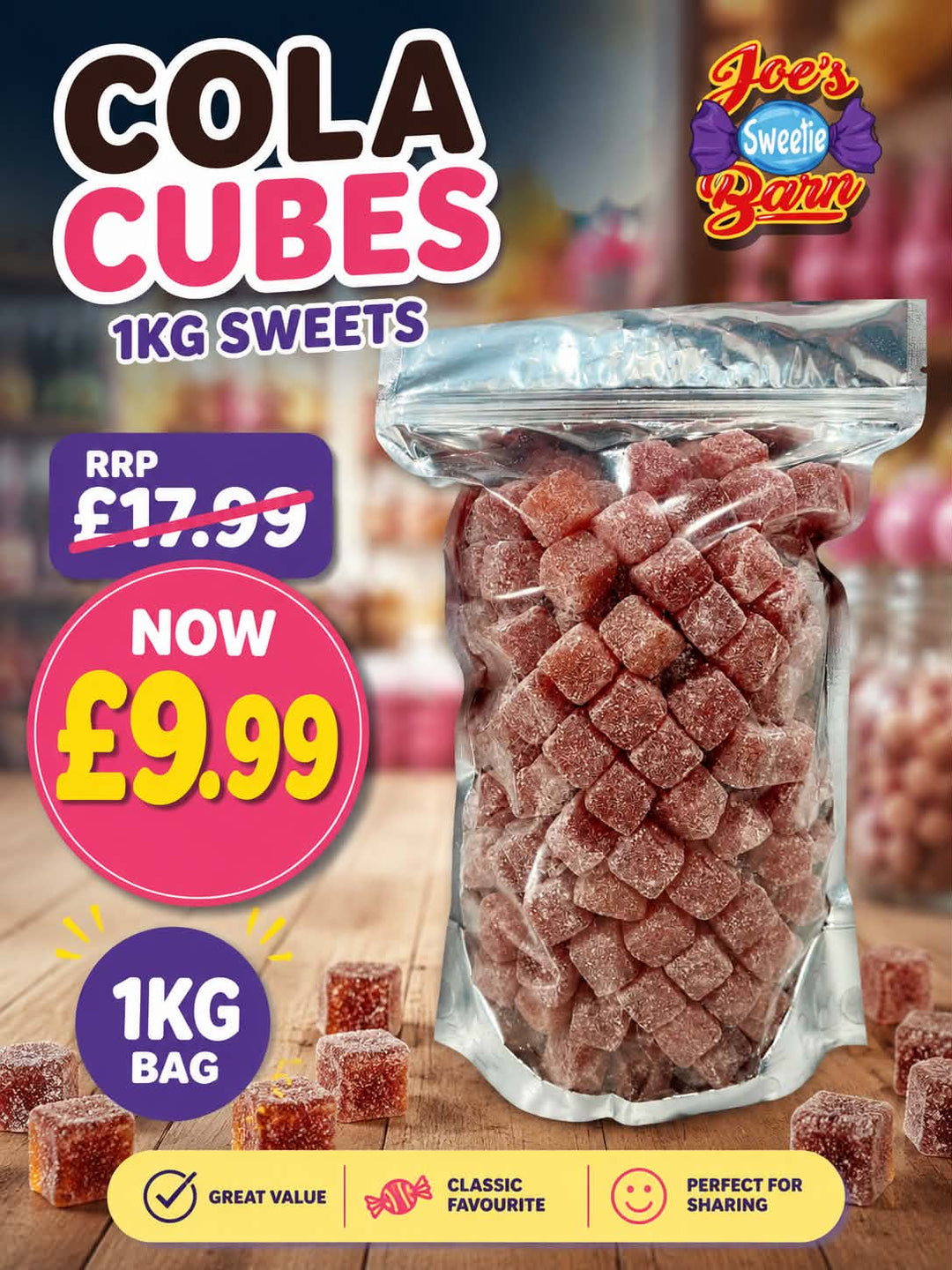 1kg Cola Cubes