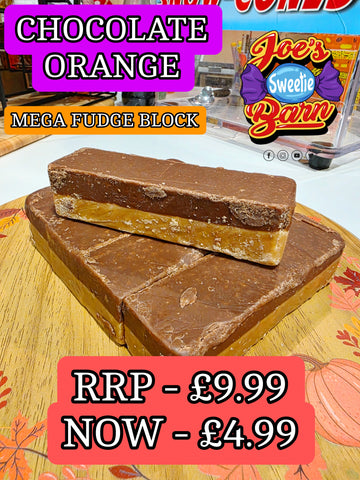 Chocolate & Orange Mega Fudge Block - Over 300g