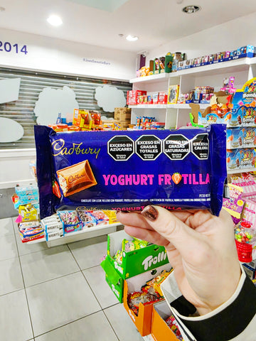 Cadbury Chocolate Bar Yoghurt Frutilla Strawberry 82 g - From Argentina