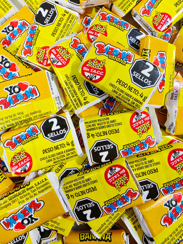 Bazooka Banana Chewing Gum (x10)
