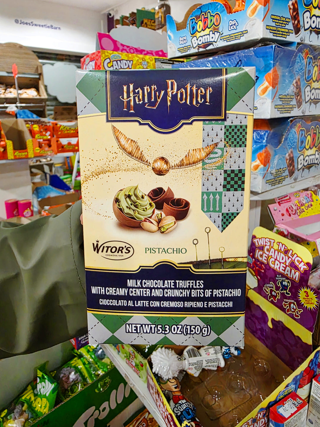 Harry Potter Milk Chocolate Truffles with Creamy Centre and Crunchy Pistachio Bits 150g