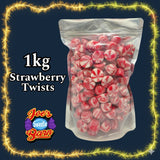 1kg Strawberry Twists Bag