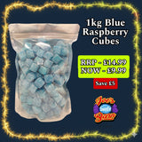 1kg Blue Raspberry Cubes