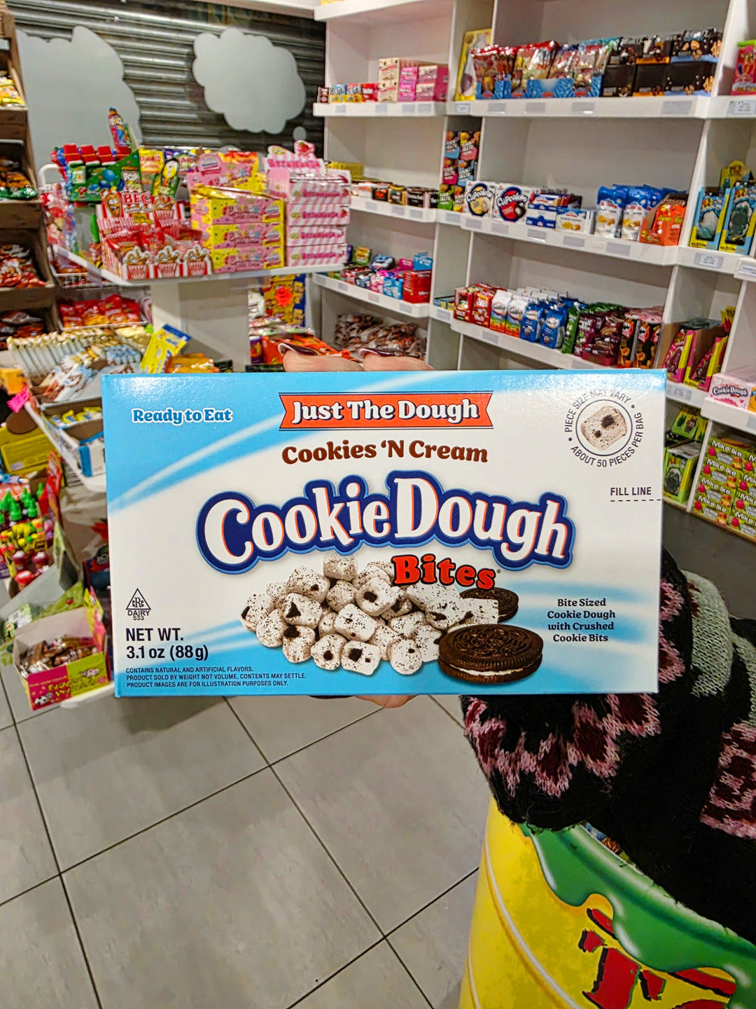 Cookie Dough Bites Just the Dough Cookies 'N Cream - 3.1oz (88g)