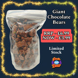 Giant Chocolate Bears 350g Bag
