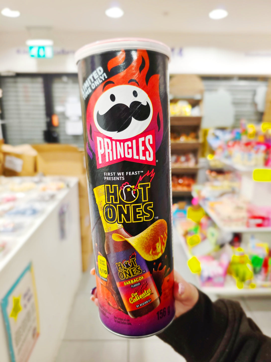 Pringles Hot Ones Los Calientes Barbacoa 146g