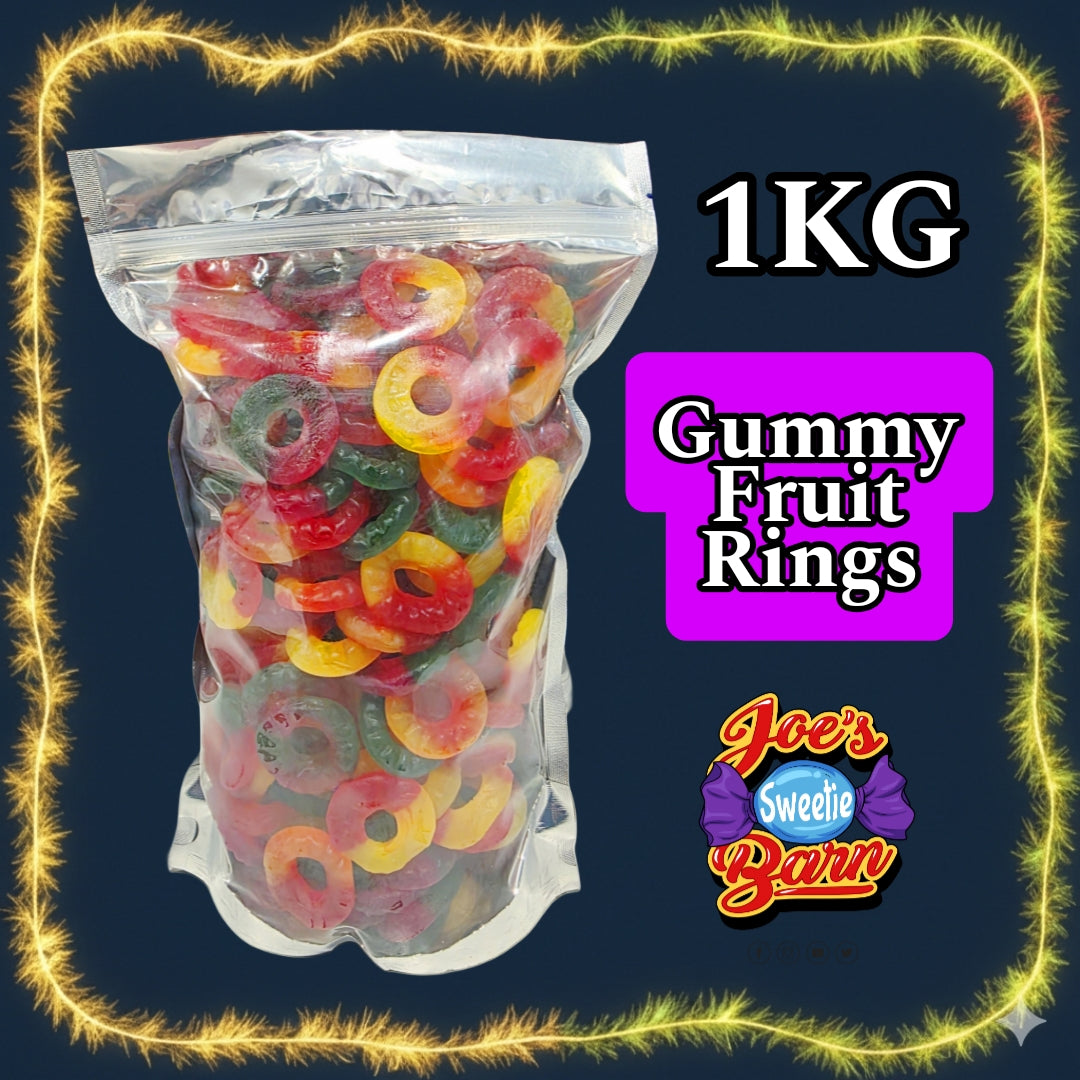 1kg Gummy Fruit Rings