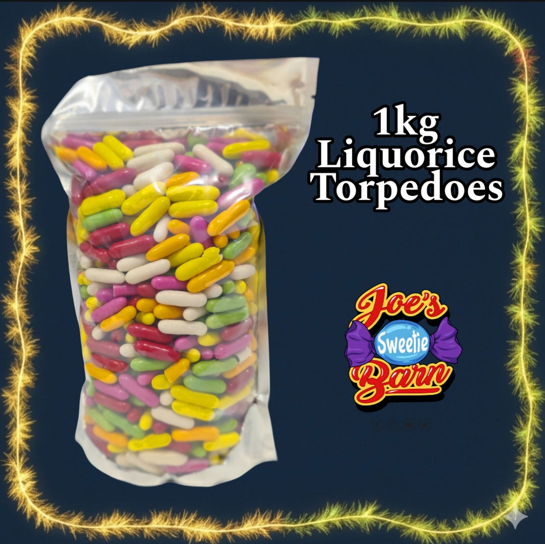 1kg Liquorice Torpedoes