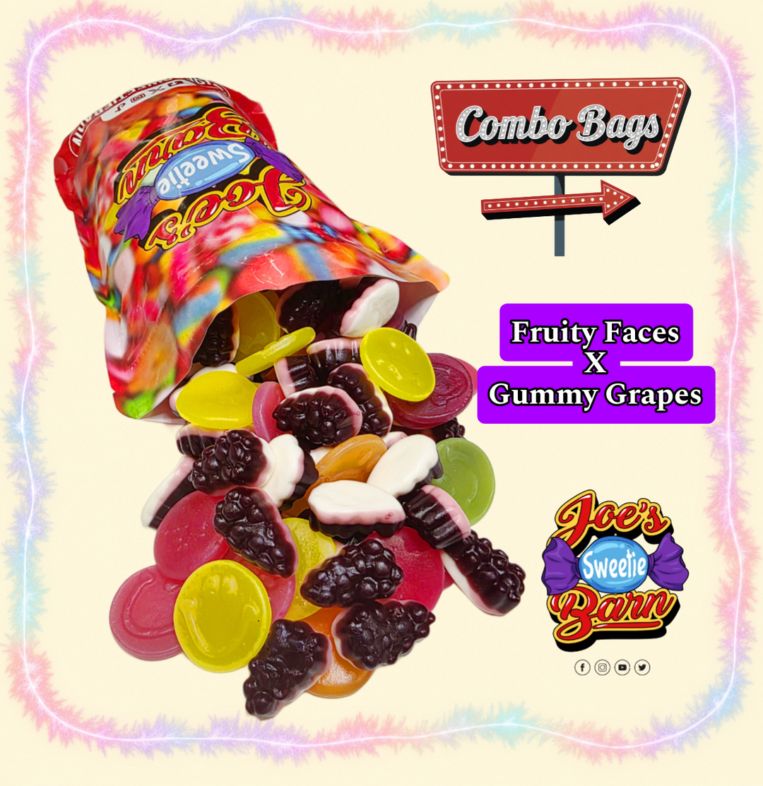Fruity Faces x Gummy Grapes 600g Combo Bag