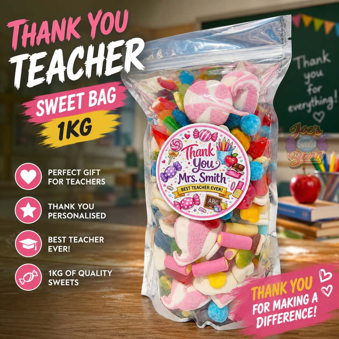 1kg Personalised Thank You Teacher Pick & Mix Bag