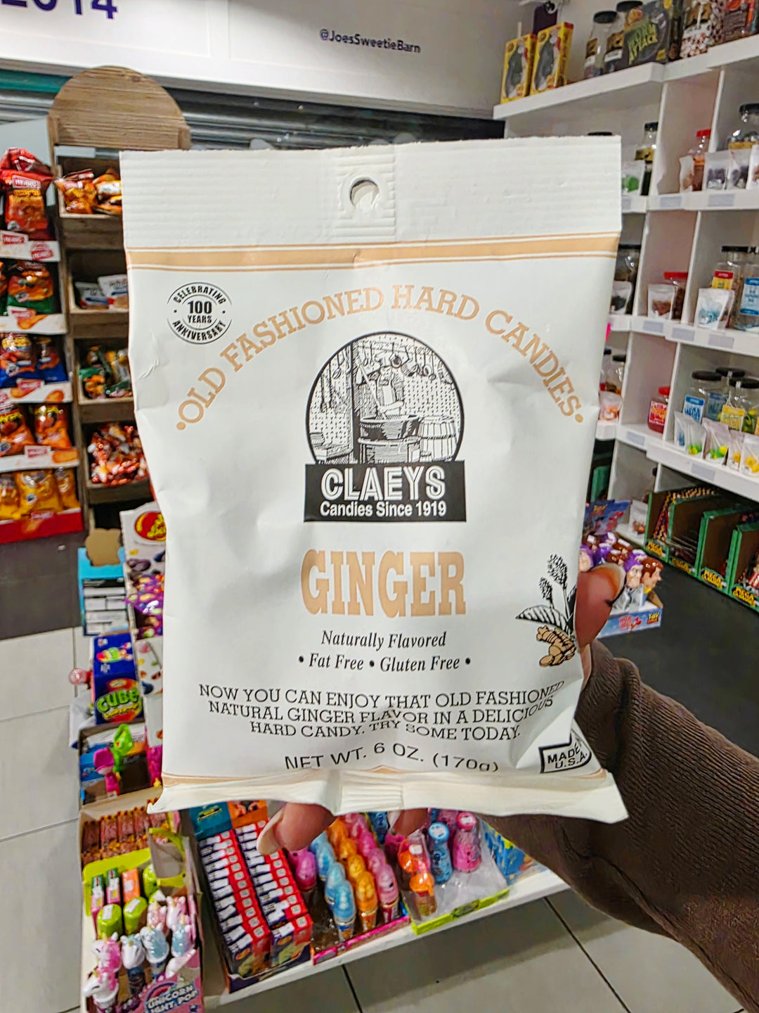 Claeys Old Fashioned Candy - Ginger 6oz (170g)