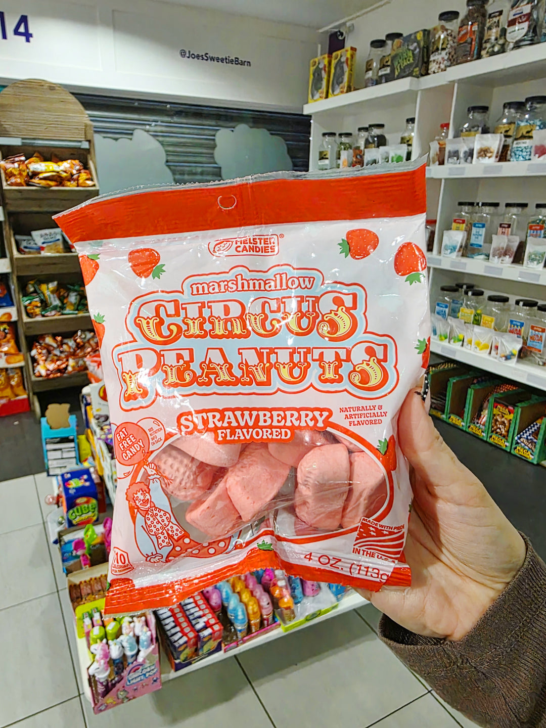 Melster Marshmallow Circus Peanuts Strawberry - 4oz (113g)