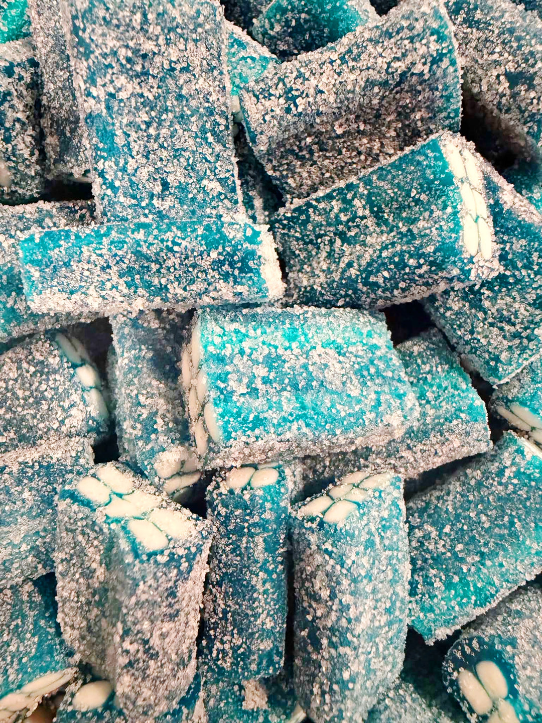 Sour Blue Raspberry Bricks 100g